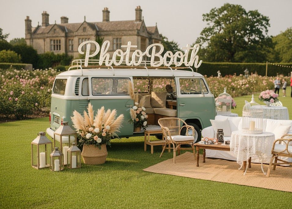 VW camper photobooth daytime